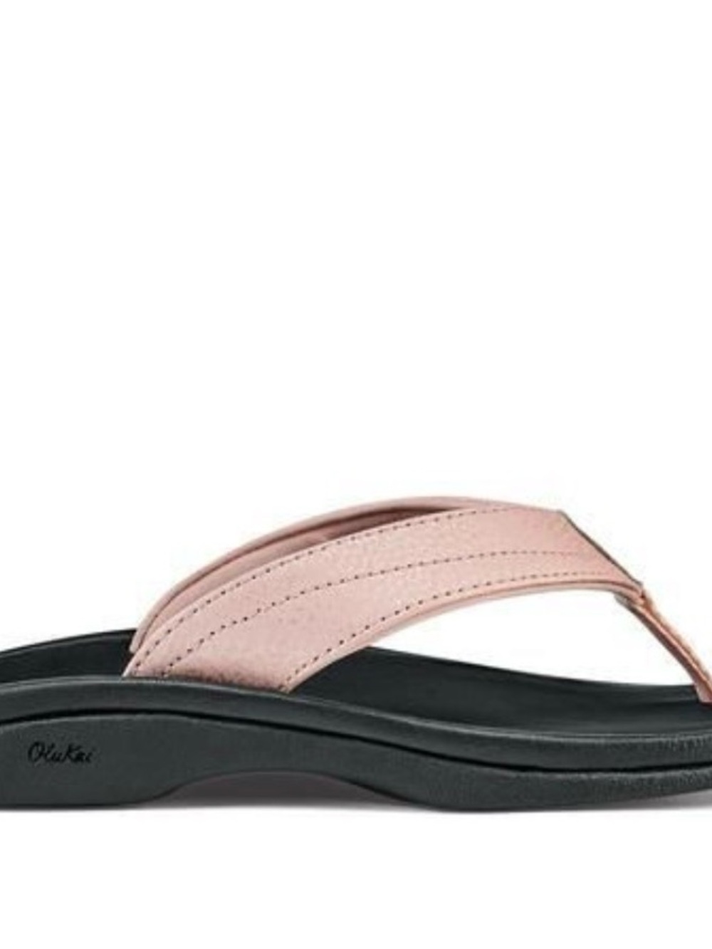 Olukai Women's Pink Ohana Leather Thong Sandal - US 7 / EU 37